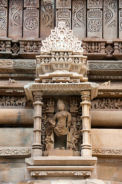 lakshmana temple, khajuraho - parsvanath foto e immagini stock