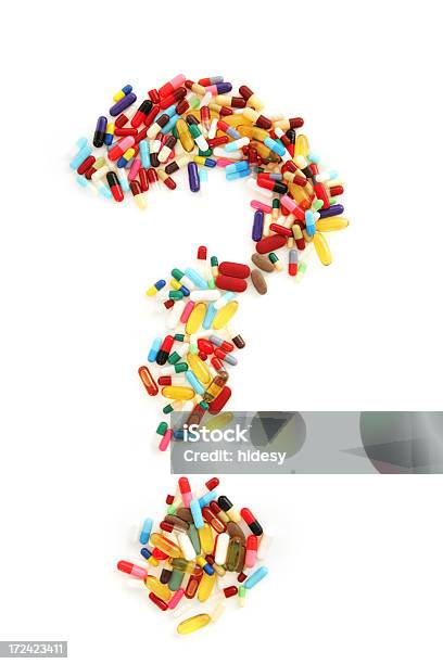 Medical Question Stock Photo - Download Image Now - Nutritional Supplement, Question Mark, Vitamin