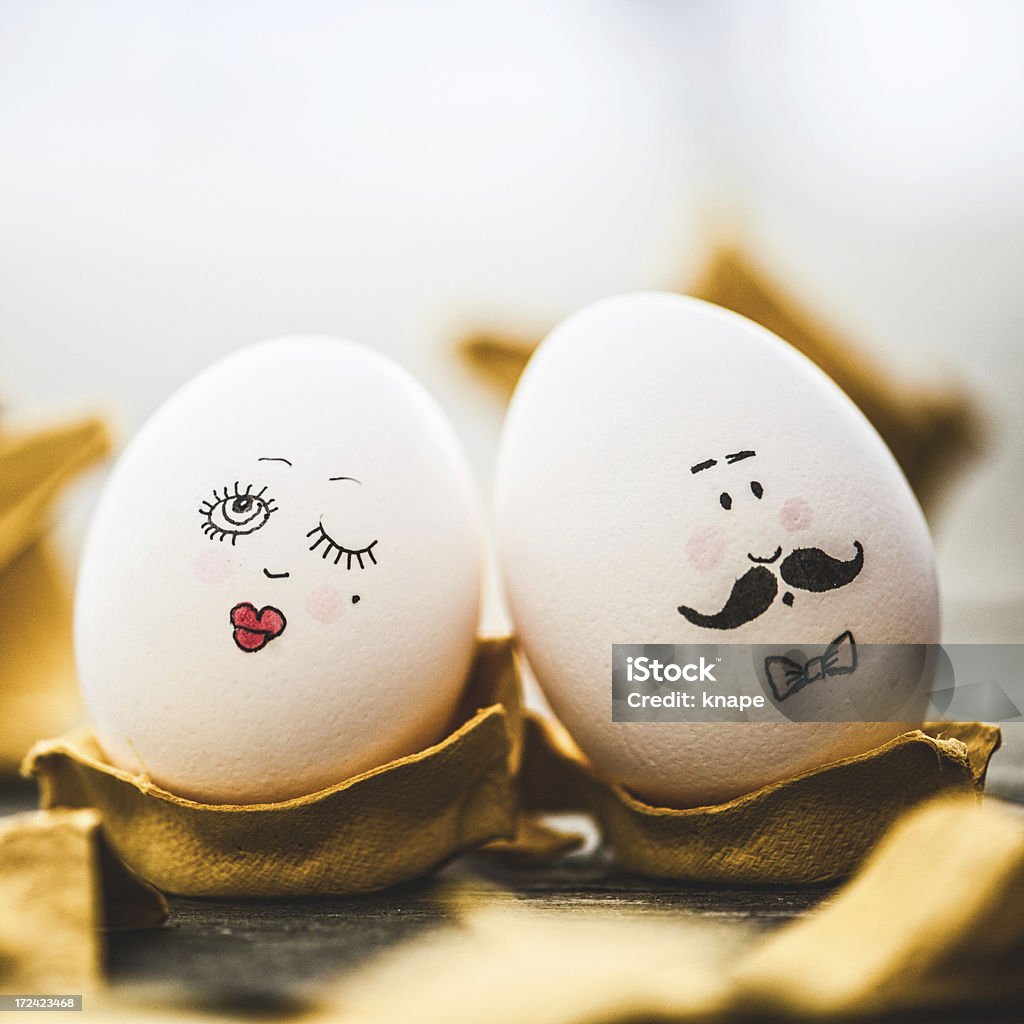 Huevos de Pascua feliz - Foto de stock de Amor - Sentimiento libre de derechos