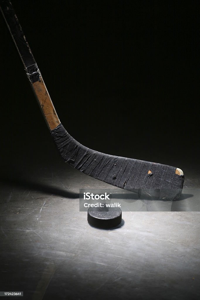 Hockeyschläger & Puck - Lizenzfrei Eishockey Schläger Stock-Foto