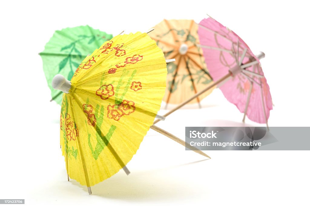 Carta Cocktail ombrelloni - Foto stock royalty-free di Bibita