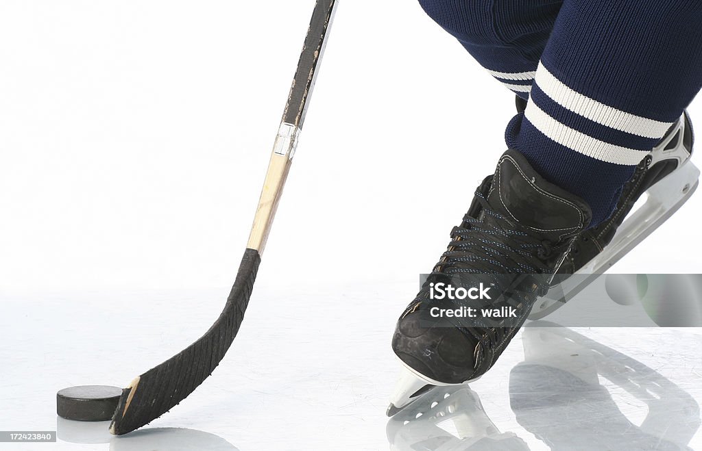 Hockey player - Zbiór zdjęć royalty-free (Krążek do hokeja)