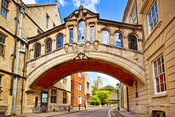 Bridge of Sighs, Oxford Bridge of Sighs at Hertford College, Oxford, England oxford university photos stock pictures, royalty-free photos & images