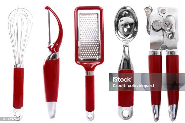 Utensilios De Cocina Foto de stock y más banco de imágenes de Abrelatas - Abrelatas, Batidor, Cocinar