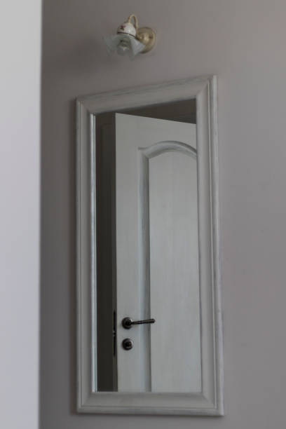 istock Interior door in the mirror. 1724242791