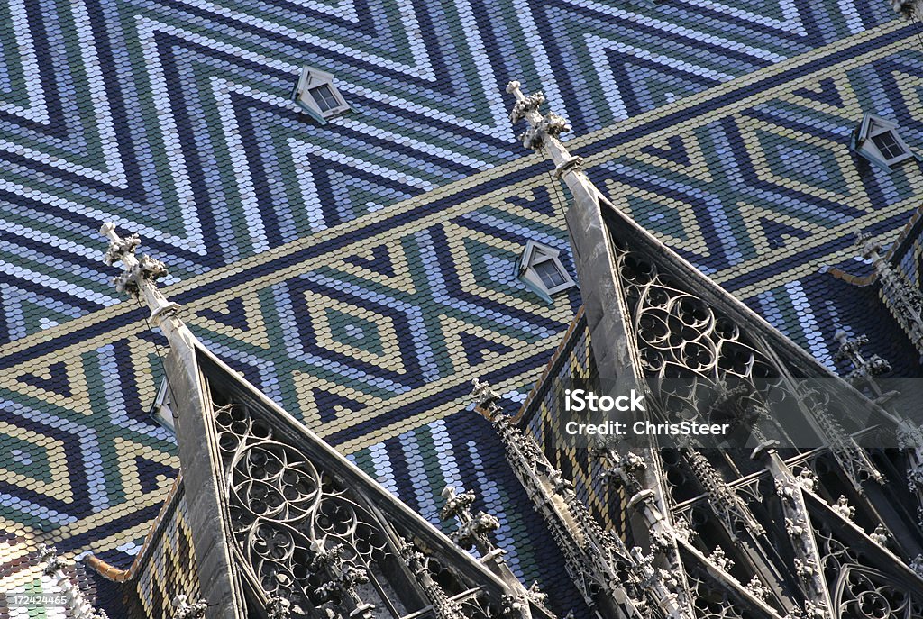 St. Stephen's Cathedral Vienna - roof detail Architecture Stock Photo