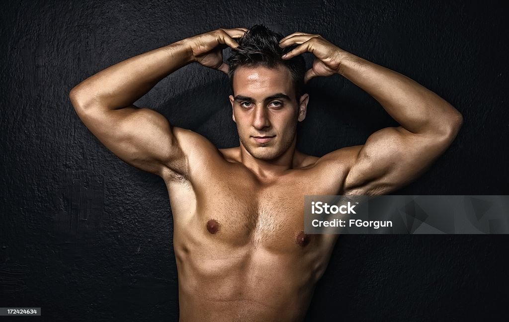 Modelo masculino Sexy - Foto de stock de 20 Anos royalty-free