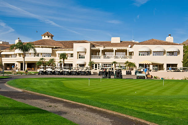 Golf Club House stock photo