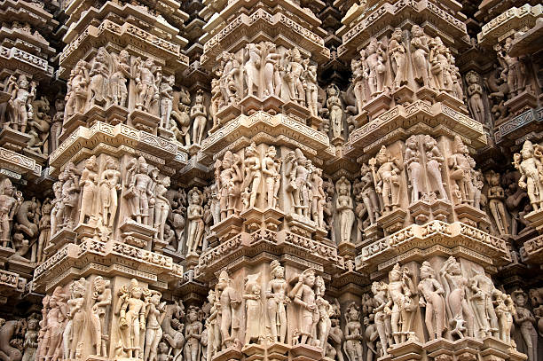 lakshmana temple, khajuraho - parsvanath foto e immagini stock