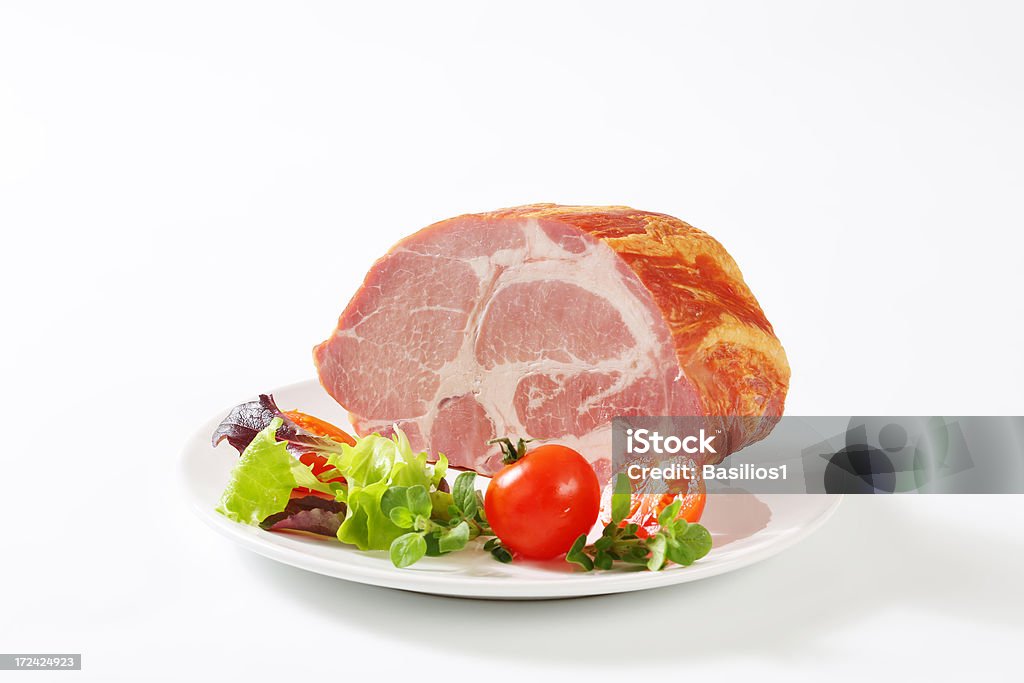Schwein Fleisch mit Gemüse - Lizenzfrei Basilikum Stock-Foto