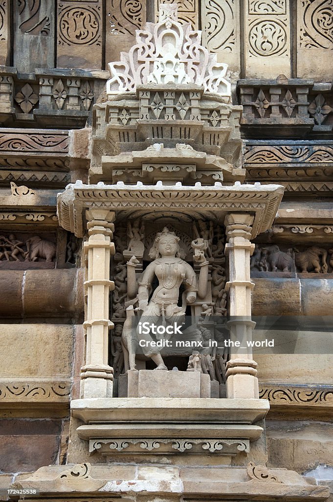 Templo Lakshmana a Khajuraho - Foto de stock de Apsara libre de derechos