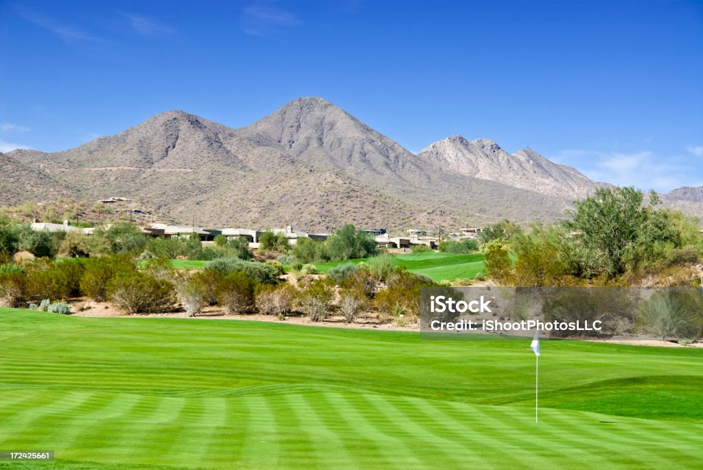 Comunidad de Golf del sudoeste de los Estados Unidos - Foto de stock de Scottsdale libre de derechos