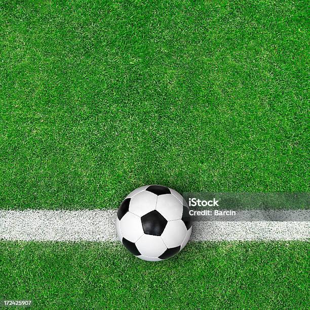 Soccer Ball On Green Grass Stock Photo - Download Image Now - High Angle View, Soccer Ball, Soccer