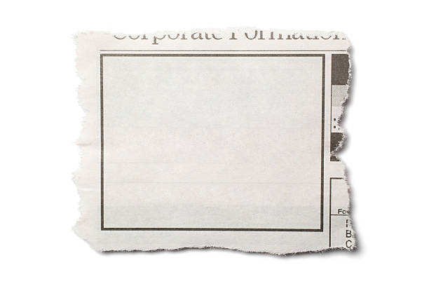 Torn Piece of Newpaper