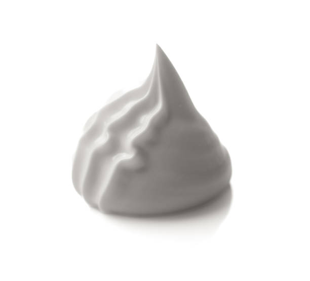 istock Whipped cream isolated on white background 1724262308