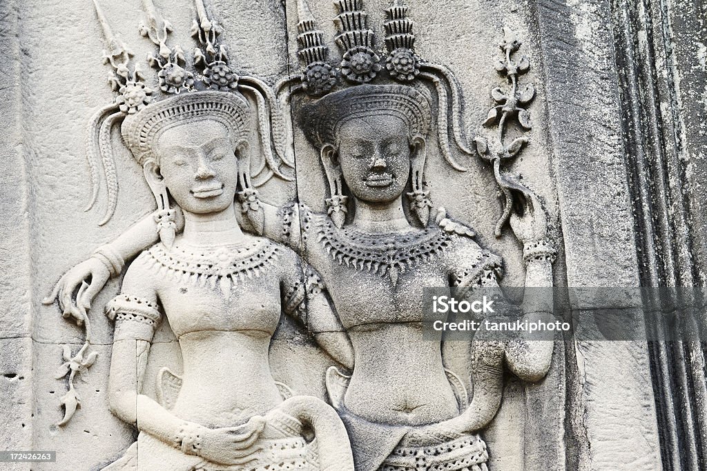 Apsara-Tänzer - Lizenzfrei Angkor Stock-Foto