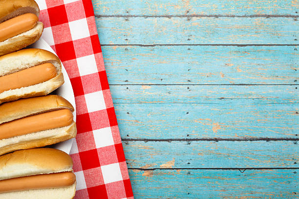 istock Plate of Hotdogs 172426357