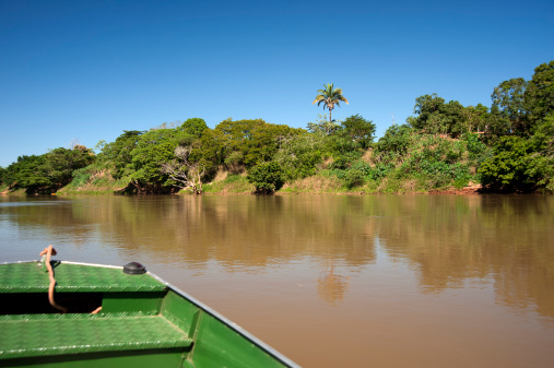 Araguaia River on the border between the states of GoiA!s and Mato Grosso in Brazil