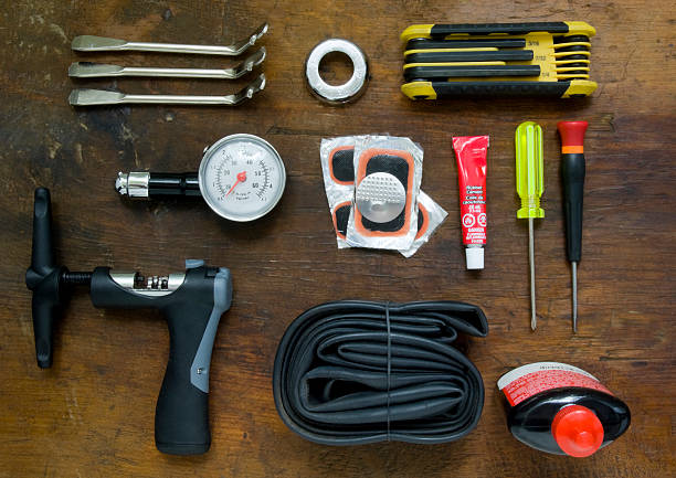Bicycle Tools and Accessories stock photo