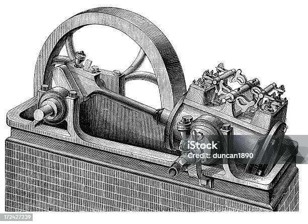 왕복 연료증기 엔진 0명에 대한 스톡 벡터 아트 및 기타 이미지 - 0명, 19세기, 19세기 스타일