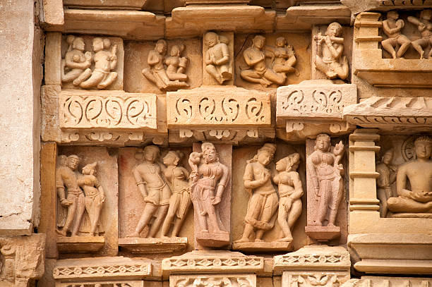 parsvanath jain-tempel in khajuraho - parsvanath stock-fotos und bilder