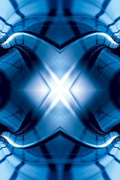 bluemysticfractaltwo - kaleidoscope fractal psychedelic abstract photos et images de collection