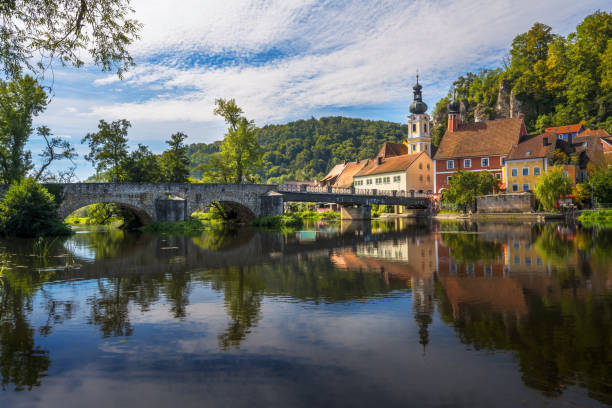 istock Idyllic village at the river Naab 1724279073