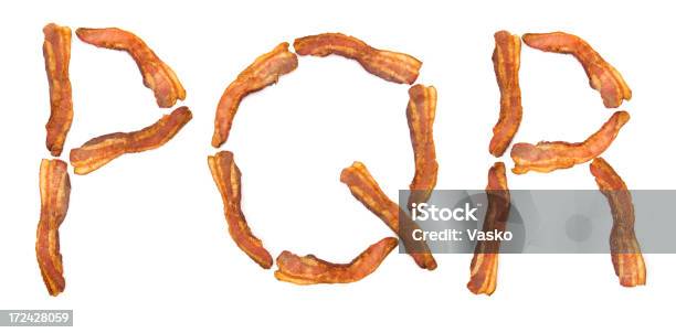 Bacon Pqr Stockfoto und mehr Bilder von Buchstabe P - Buchstabe P, Speck, Buchstabe Q