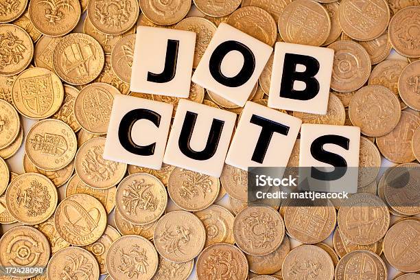 Arbeitsplätzen Auf Pound Coin Sterlinghintergrund Stockfoto und mehr Bilder von Berufliche Beschäftigung - Berufliche Beschäftigung, Britische Währung, Einpfundstück