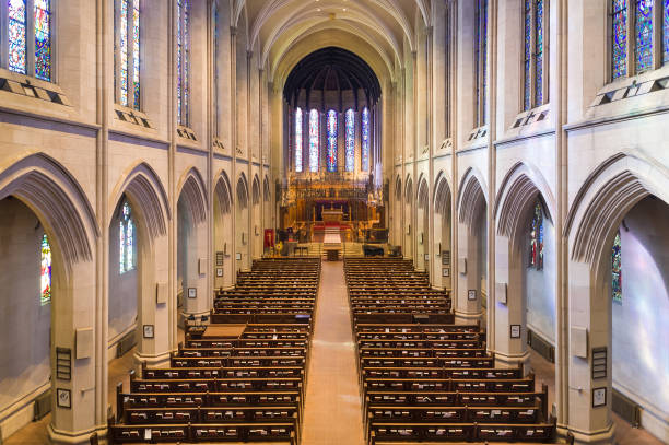 istock Cathedral Church Interior Architecture Detail 172428660