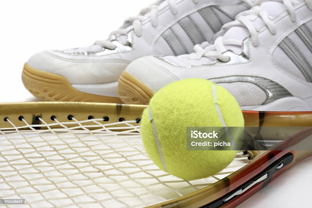 sport-Accessoires für tennis - Lizenzfrei Schuhwerk Stock-Foto