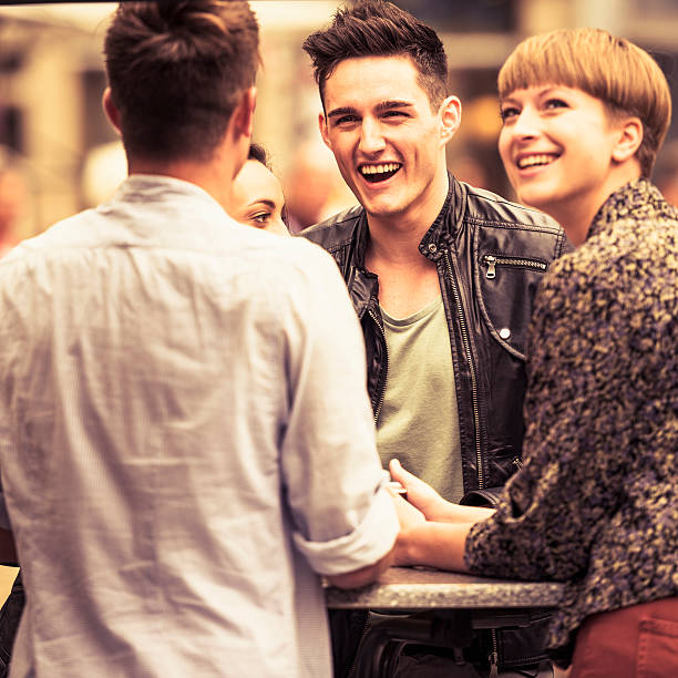 istock people have a break on street bar 172428903
