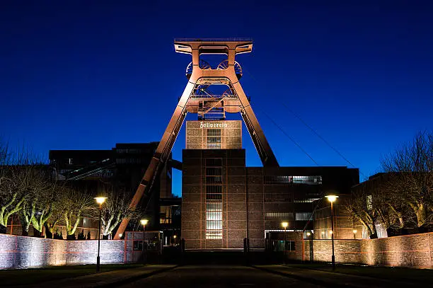 Zeche Zollverein in Essen, Germany - UNESCO world cultural heritage and landmark of Essen in Germany