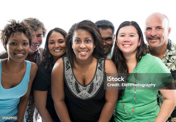 Foto de Grupo De Diversas Pessoas e mais fotos de stock de Adulto - Adulto, Afro-americano, Asiático e indiano