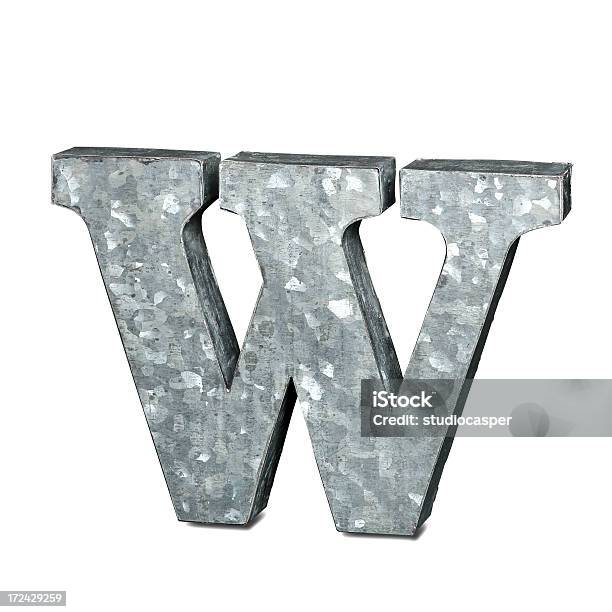 Letter W Stock Photo - Download Image Now - Alphabet, Capital Letter, Clipping Path