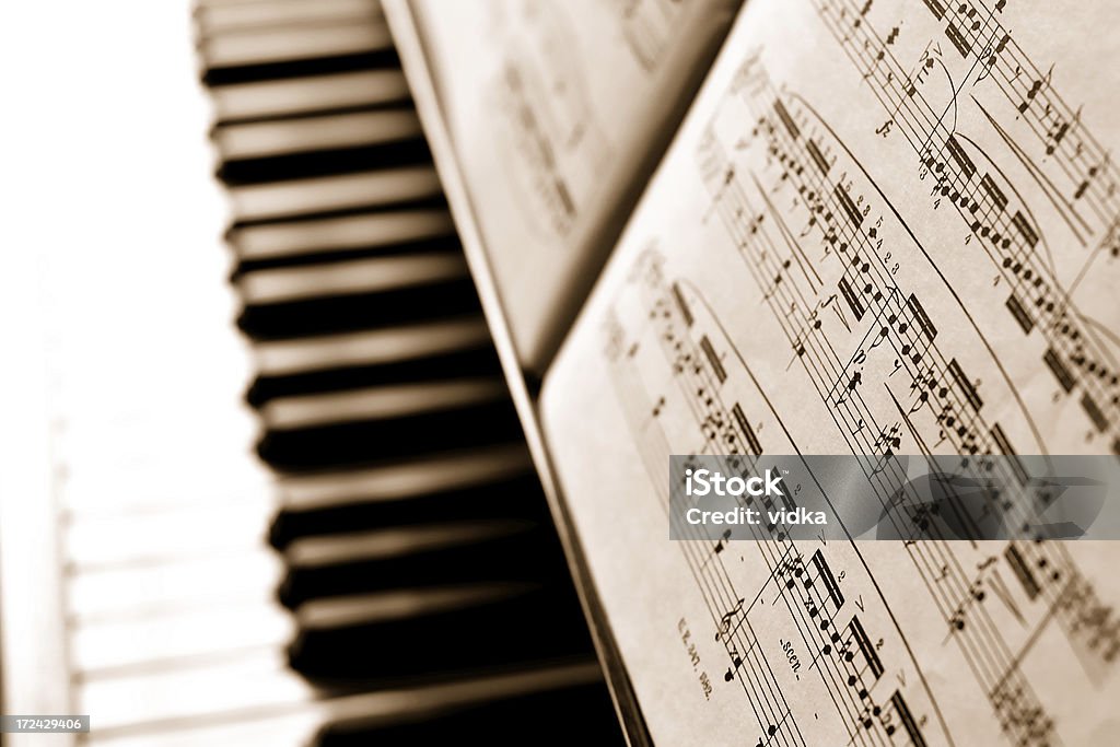 Música de piano - Royalty-free Arte Foto de stock