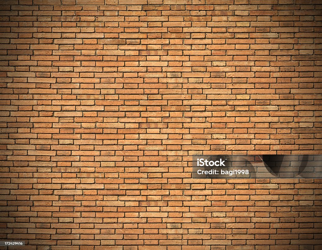 Close-up de parede de tijolos com final de borda infinita - Foto de stock de Abstrato royalty-free