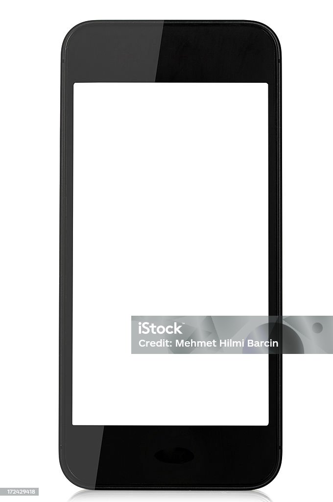 Smart phone con schermo vuoto - Foto stock royalty-free di Agenda