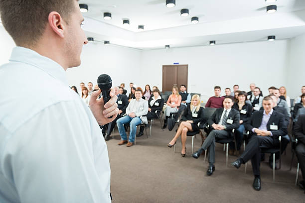 istock Young Manager at the business seminar 172429424