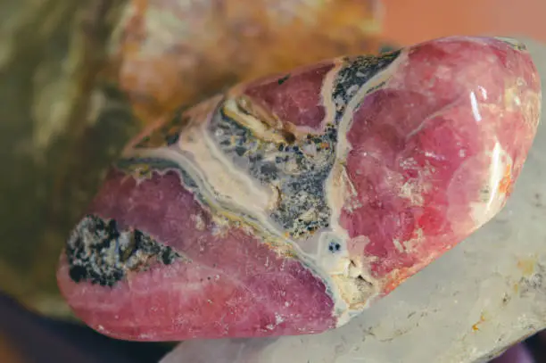Rhodochrosite mineral stone