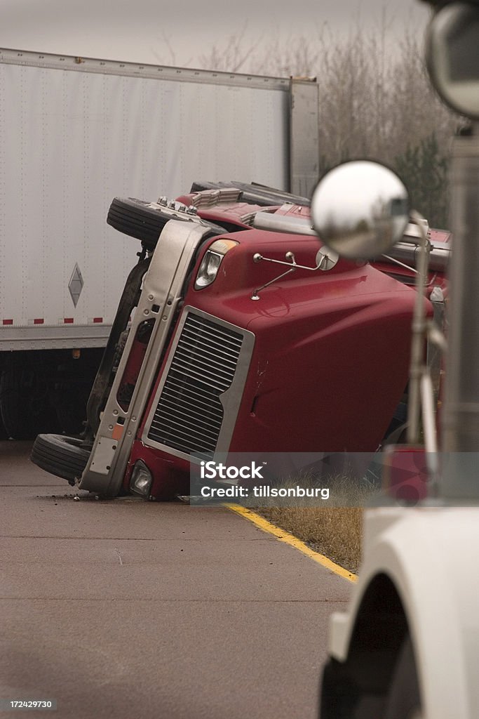 Camion incidente - Foto stock royalty-free di Incidente dei trasporti