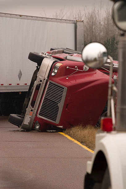 Truck Accident stock photo