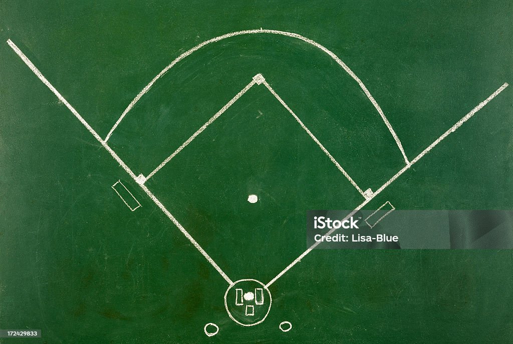 Campo de béisbol - Foto de stock de Base home - Deportes libre de derechos