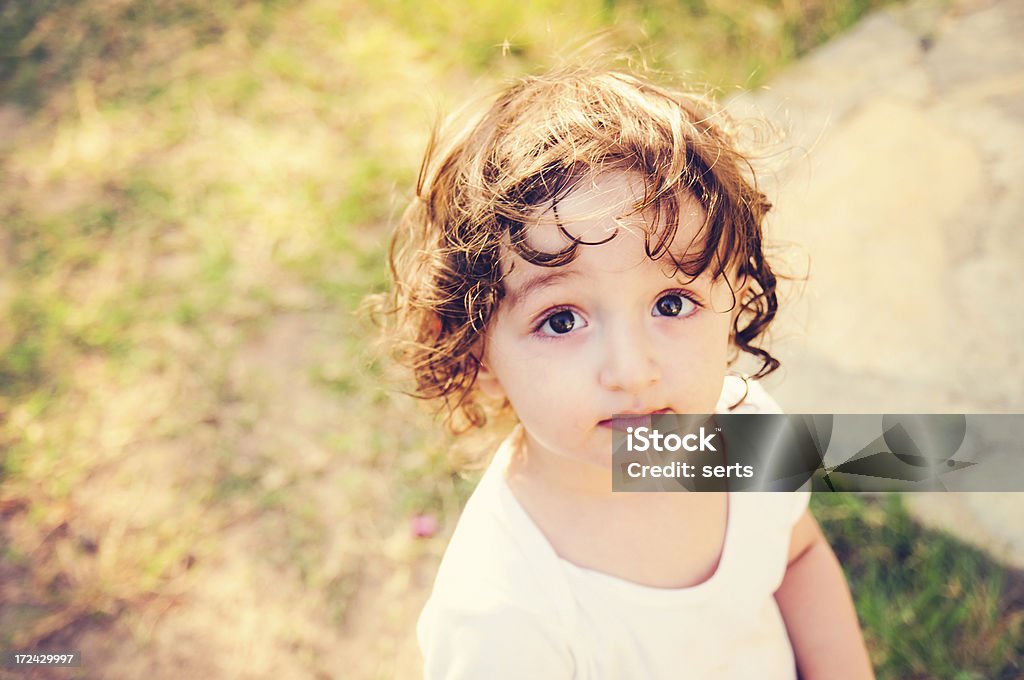 Baby мальчик на парк - Стоковые фото Белый роялти-фри