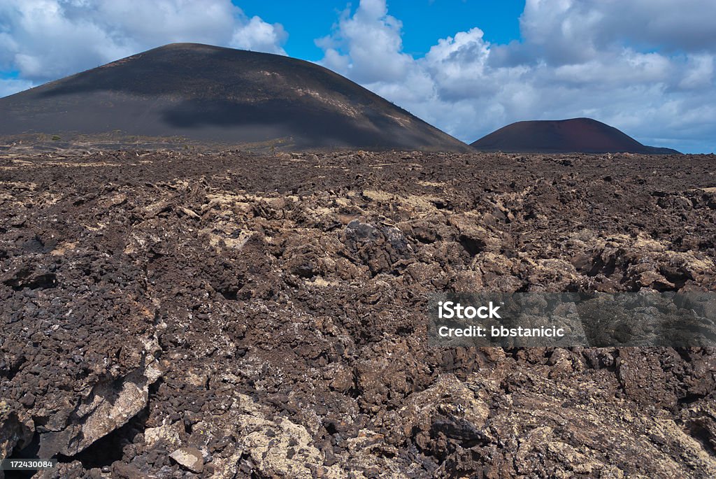 Lanzarote Volcanic landscape of the island of Lanzarote.Canary Islands. Atlantic Islands Stock Photo