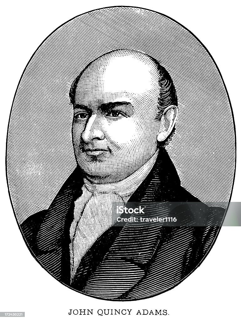 John Quincy Adams - Illustration de Adulte libre de droits