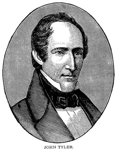 john tyler - john tyler stock illustrations