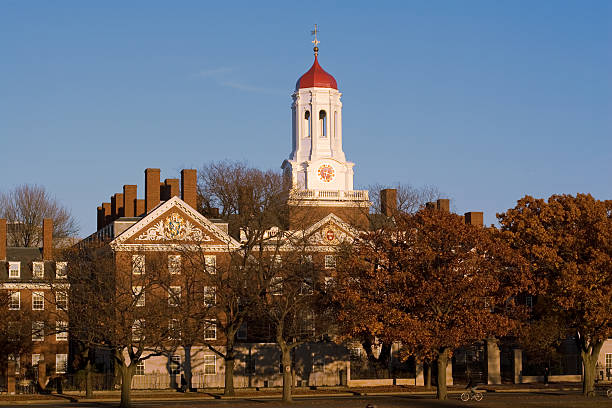 istock Red and white cupola on a grand brick building in autumn 172430298