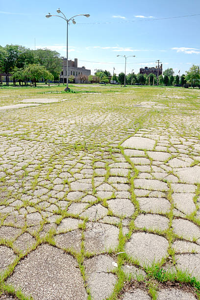 Abandoned lot stock photo