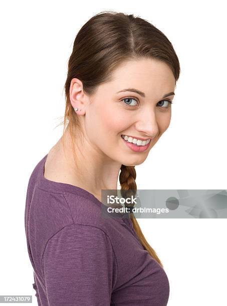 Young Woman Side View Portrait Stock Photo - Download Image Now - 20-24 Years, 20-29 Years, Adult